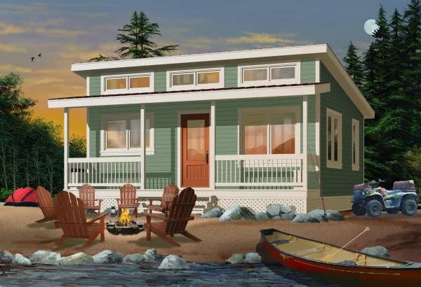 Full Rendering for House Plan #144091