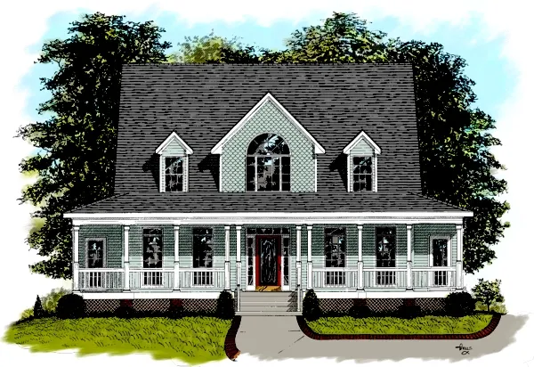 Full Rendering for House Plan #278122