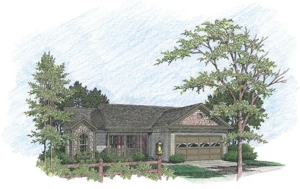 Full Rendering for House Plan #271131