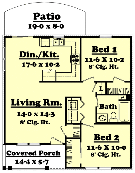 Main Floor Plan for House Plan #300580