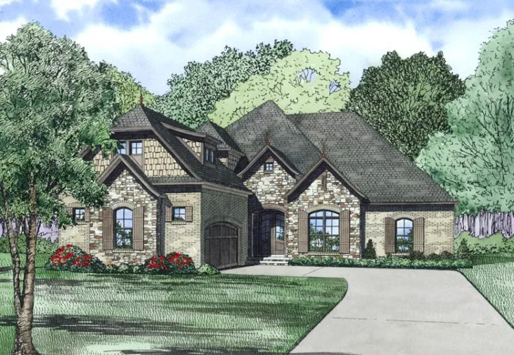 Full Rendering for House Plan #315452