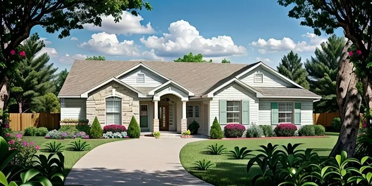 Full Rendering for House Plan #357031