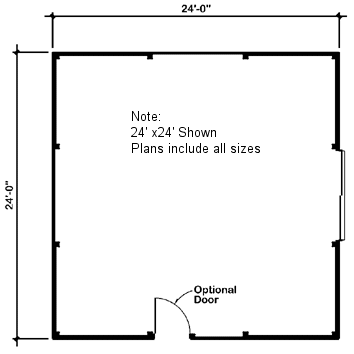 Main Floor Plan for House Plan #189106