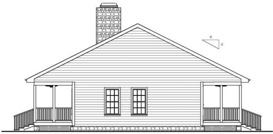 Right Elevation for House Plan #275090