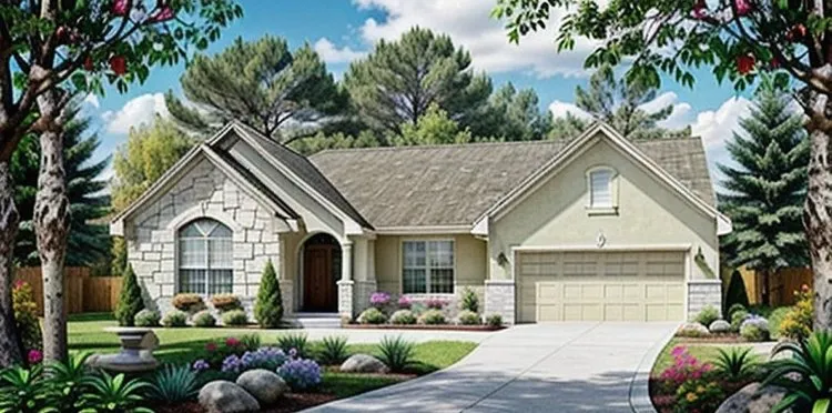 Full Rendering for House Plan #355461