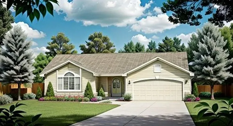 Full Rendering for House Plan #352611
