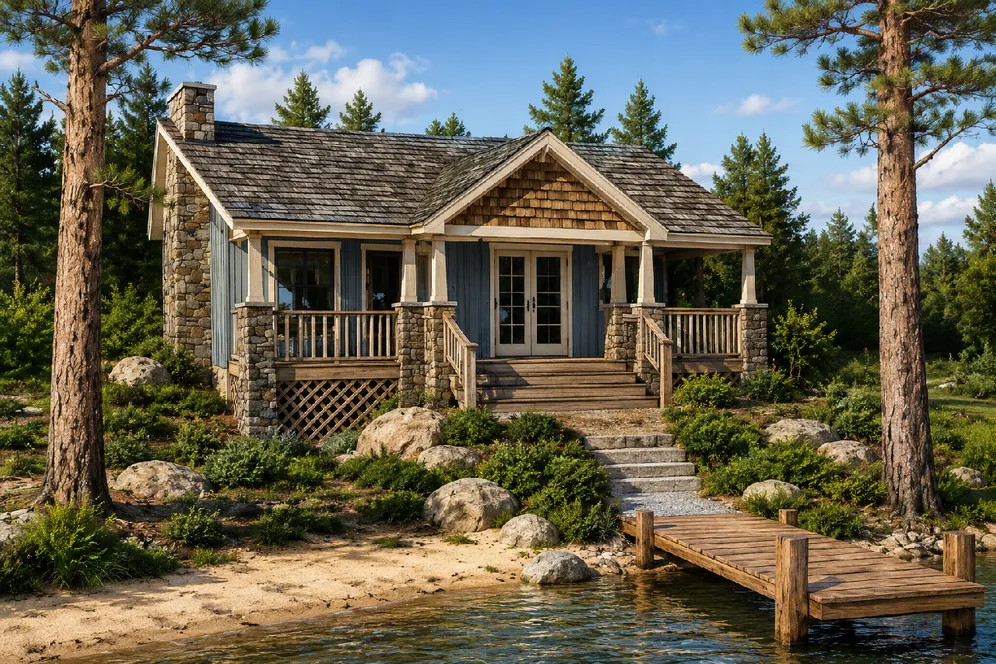 Full Rendering for House Plan #201590