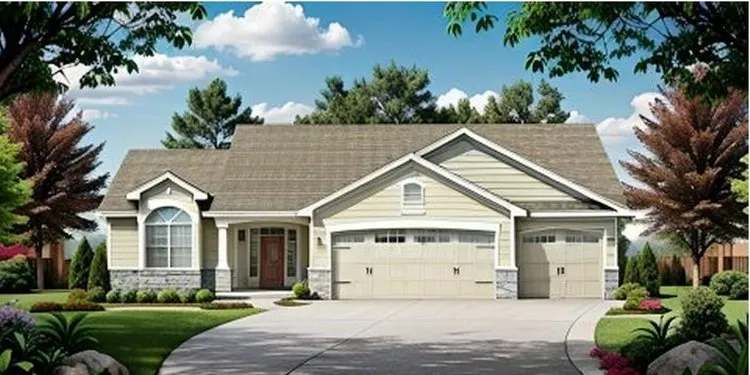 Full Rendering for House Plan #359621