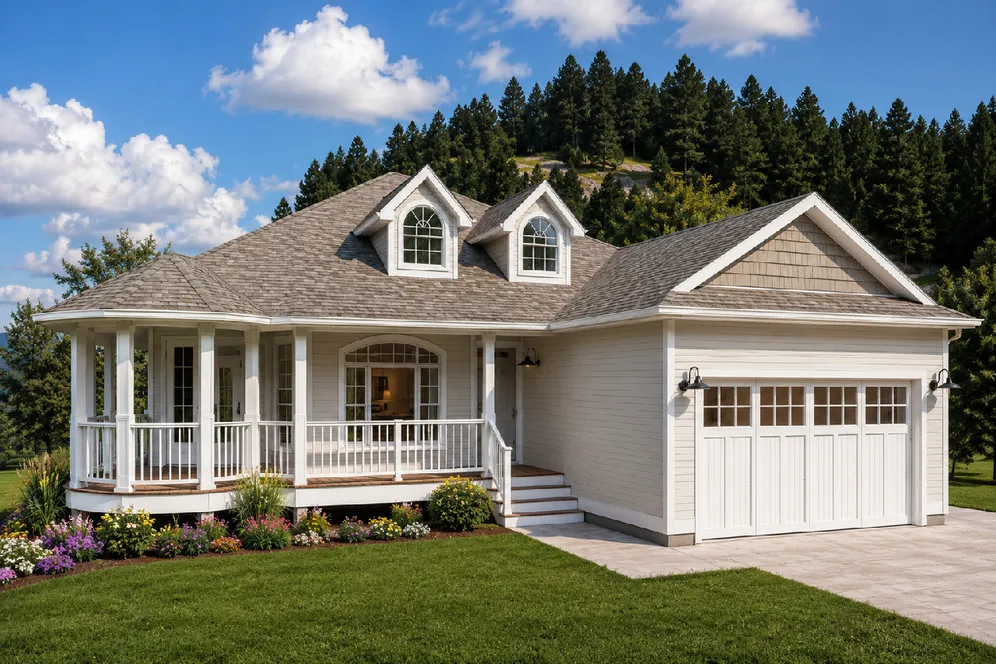 Full Rendering for House Plan #201940