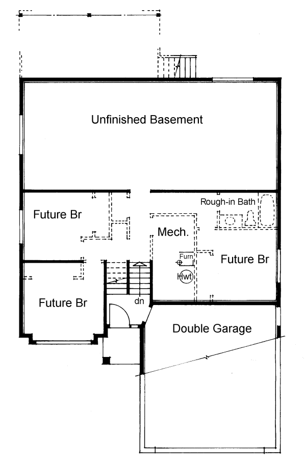 Basement Plan for House Plan #202033