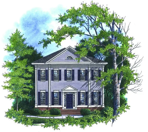 Full Rendering for House Plan #122143