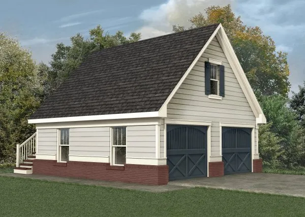Full Rendering for House Plan #121010