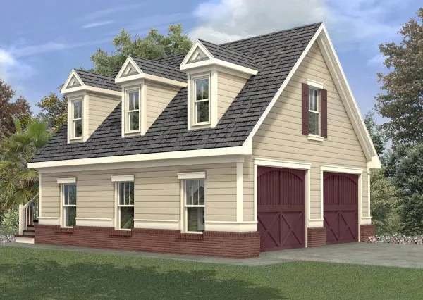 Full Rendering for House Plan #122010
