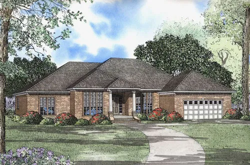 Full Rendering for House Plan #318010