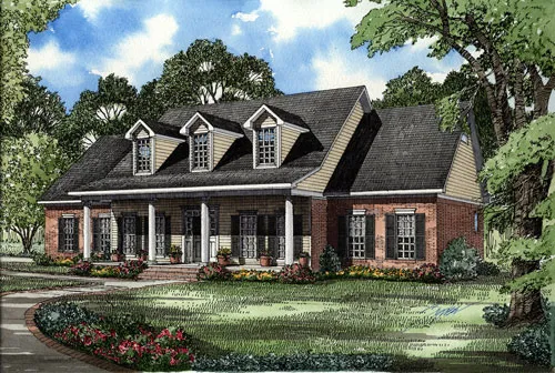 Full Rendering for House Plan #311110