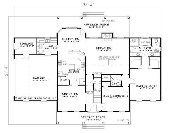 Main Floor Plan for House Plan #311110