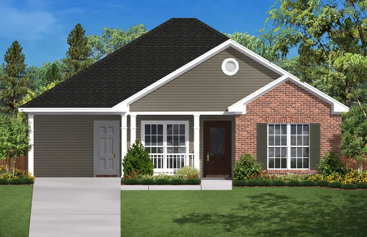 Full Rendering for House Plan #300612