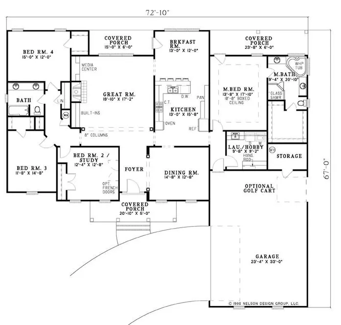 Main Floor Plan for House Plan #318110
