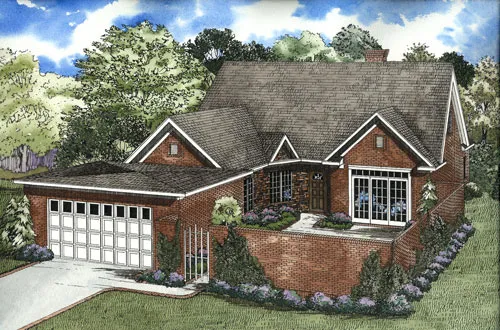 Full Rendering for House Plan #313210