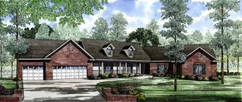 Full Rendering for House Plan #314410