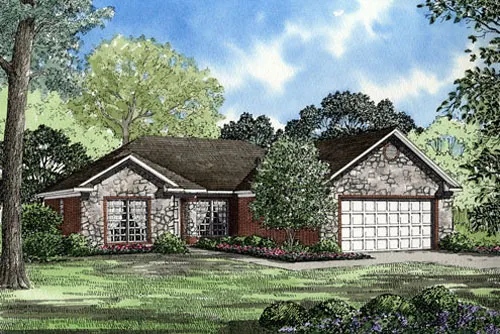 Full Rendering for House Plan #316410