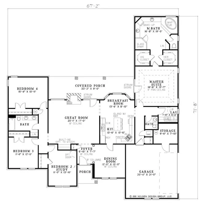 Main Floor Plan for House Plan #319410