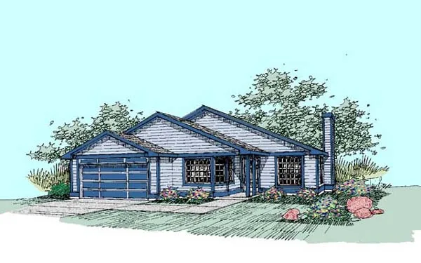 Full Rendering for House Plan #161130