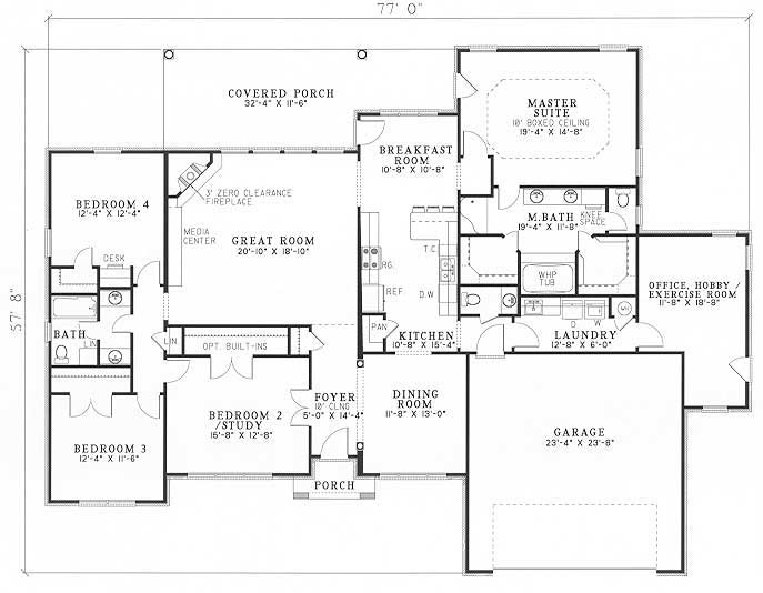 Main Floor Plan for House Plan #316510