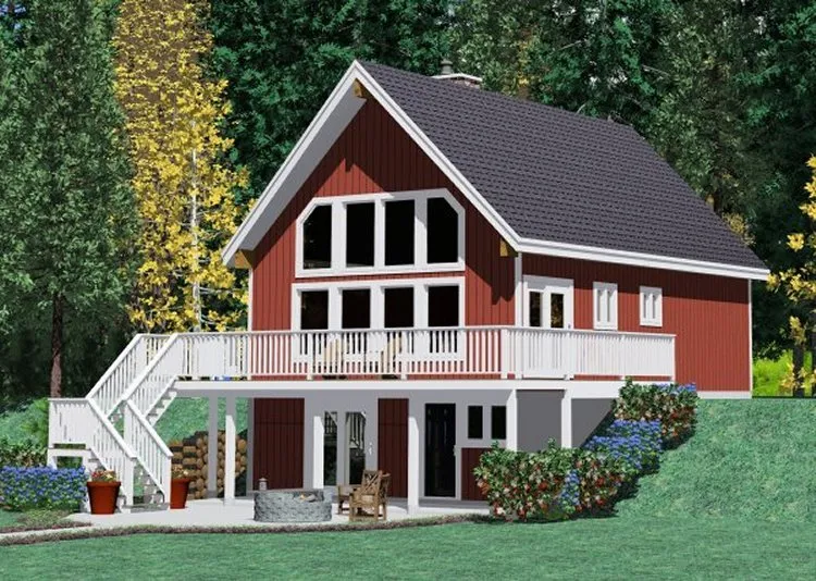 Full Rendering for House Plan #228107