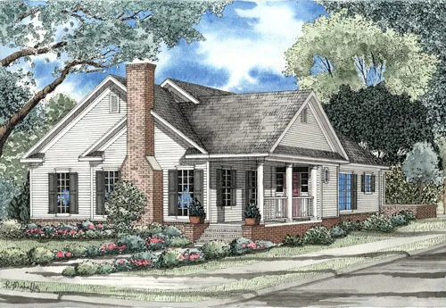 Full Rendering for House Plan #319610