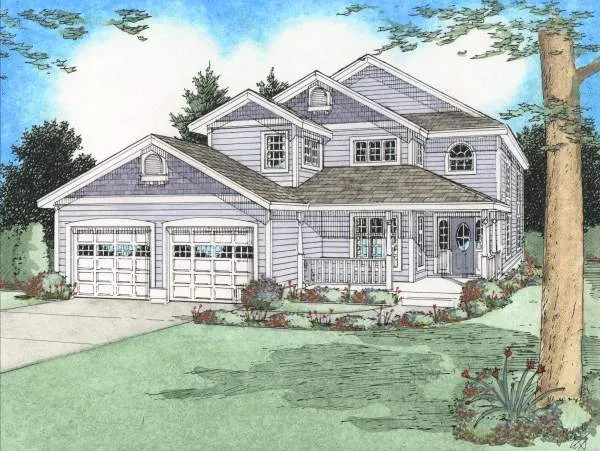 Full Rendering for House Plan #202040