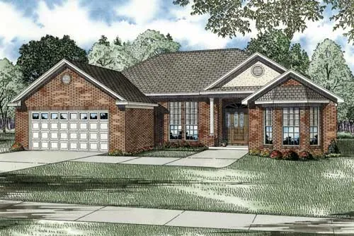 Full Rendering for House Plan #311220