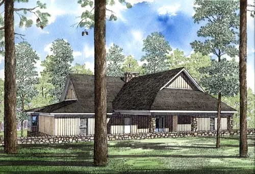 Full Rendering for House Plan #316220