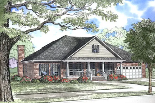 Full Rendering for House Plan #310420