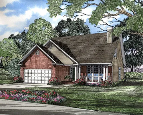 Full Rendering for House Plan #312520