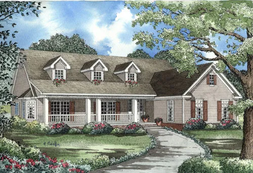 Full Rendering for House Plan #316520