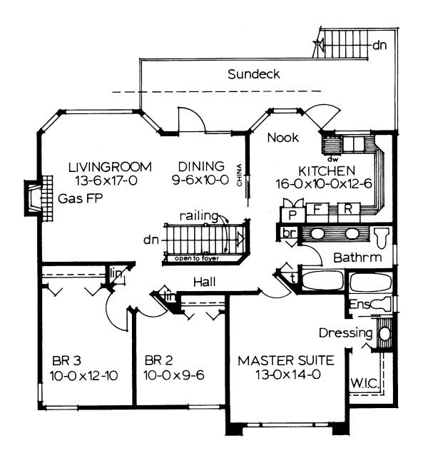 Main Floor Plan for House Plan #200964