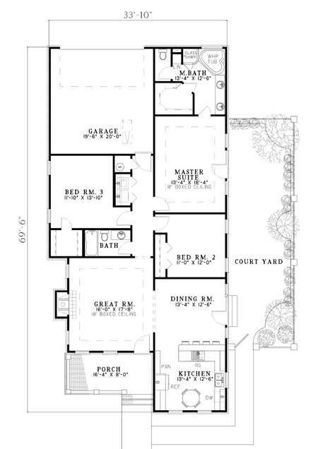 Main Floor Plan for House Plan #318620