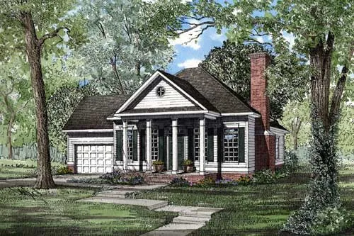Full Rendering for House Plan #310720