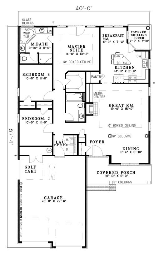 Main Floor Plan for House Plan #310820