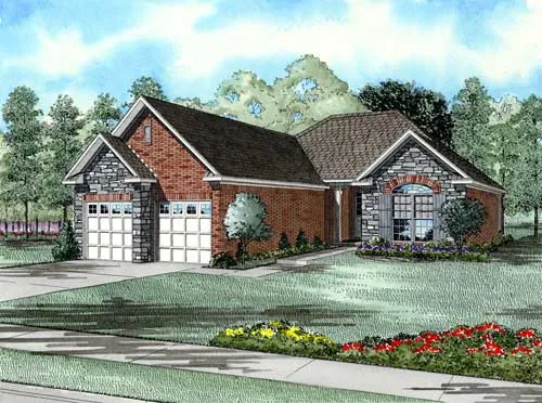 Full Rendering for House Plan #311820