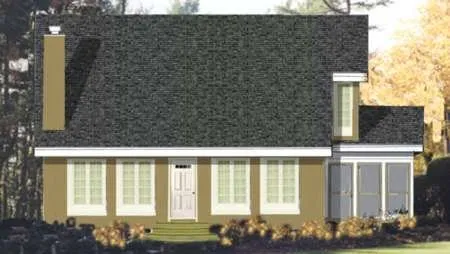 Full Rendering for House Plan #382002