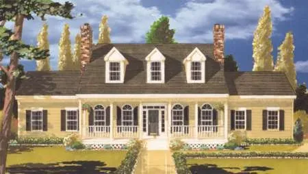 Full Rendering for House Plan #384002
