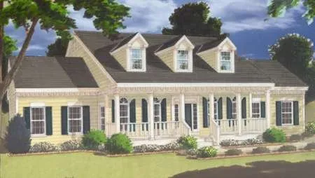 Full Rendering for House Plan #386002