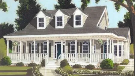 Full Rendering for House Plan #387002