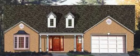 Full Rendering for House Plan #381102