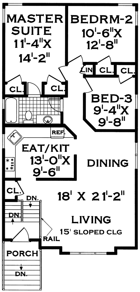 Main Floor Plan for House Plan #382202