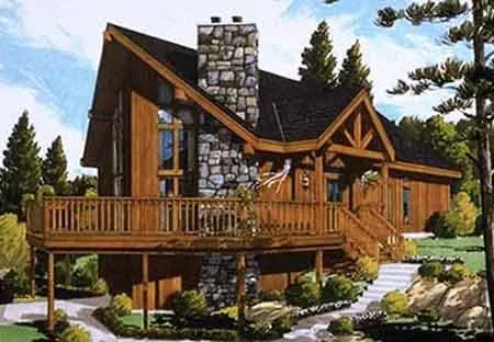 Full Rendering for House Plan #384202