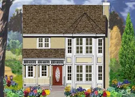 Full Rendering for House Plan #380402