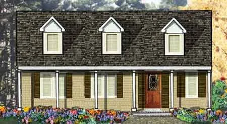 Full Rendering for House Plan #383402
